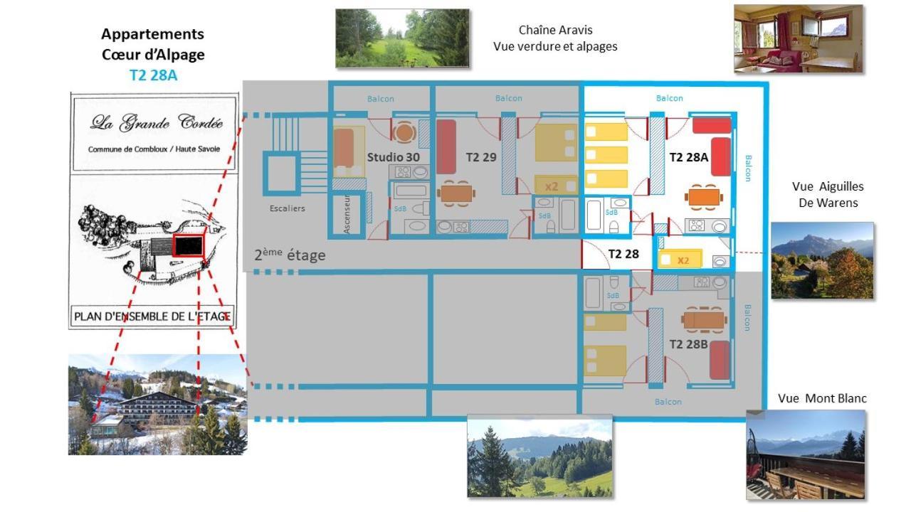 Apartmán La Grande Cordee - Coeur D'Alpage Combloux Exteriér fotografie