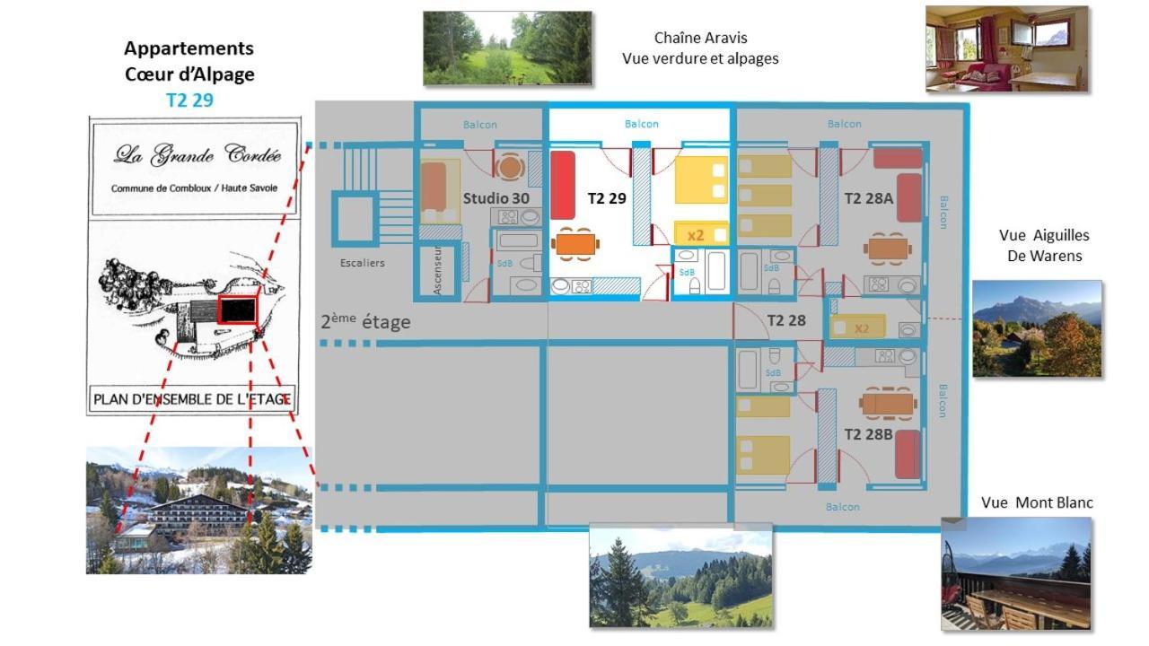Apartmán La Grande Cordee - Coeur D'Alpage Combloux Exteriér fotografie